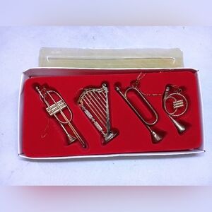 vintage brass instrument ornaments